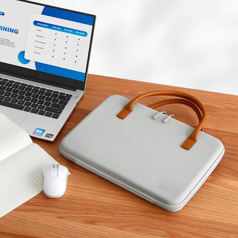 BAONA For MacBook 13.3 Matebook Shockproof Case EVA Leather Laptop Bag Notebook Computer Protection Sleeve Travel Work Carrying Handbag BAONA For MacBook 13.3 Matebook Shockproof Case EVA Leather Laptop Bag Notebook Computer Protection Sleeve Travel Work Carrying Handbag